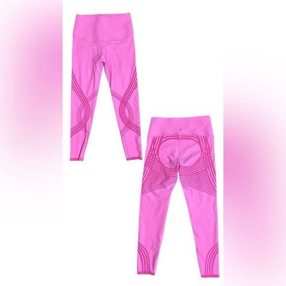 Fanka women’s 4/small pink body sculpt leggings compression reversible 7/8 - Picture 1 of 7